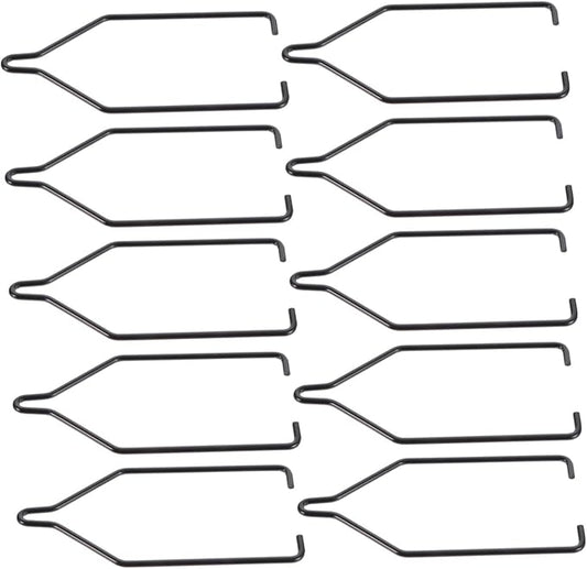 minkissy 10pcs Durable Reptile Lampshade Fixation Clips High Temperature Resistant Iron Clamps for Reptile Lamp Accessories Easy to Use Practical for Terrariums