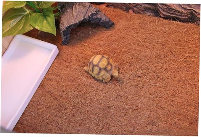Natural Coconut Fiber Mat for Reptile Tank Lizard Bedding Liner Terrarium Bedding Accessories