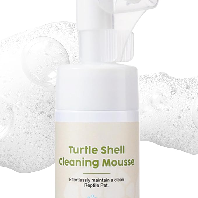 Reptile Cleaner Liquid - 100ml Gentle Moisturizing Foaming Cleanser for Hygiene | Soft Foam with Easy Application, Practical Care Accessory for Turtle, Aquarium and Living Room