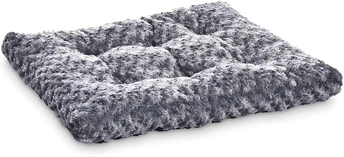 Amazon Basics Washable Cat and Dog Bed and Crate Pad, Indoor, 46 x 29 x 4 inches, Gray