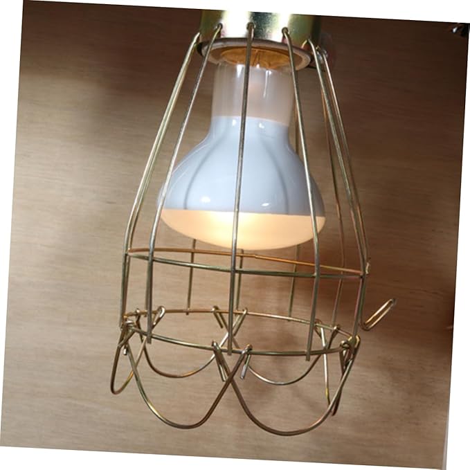 Vintage Iron Reptile Pet Heat Lamp Cover Turtle Lampshade -Scald Protection for 8cm Bulbs