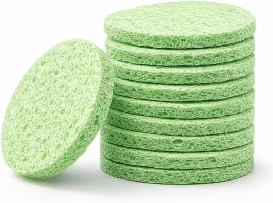 Green Sponge Accessories for Hermit Crab Habitat, Moisture Supply for Maintaining Tank Humidity, 10PCS