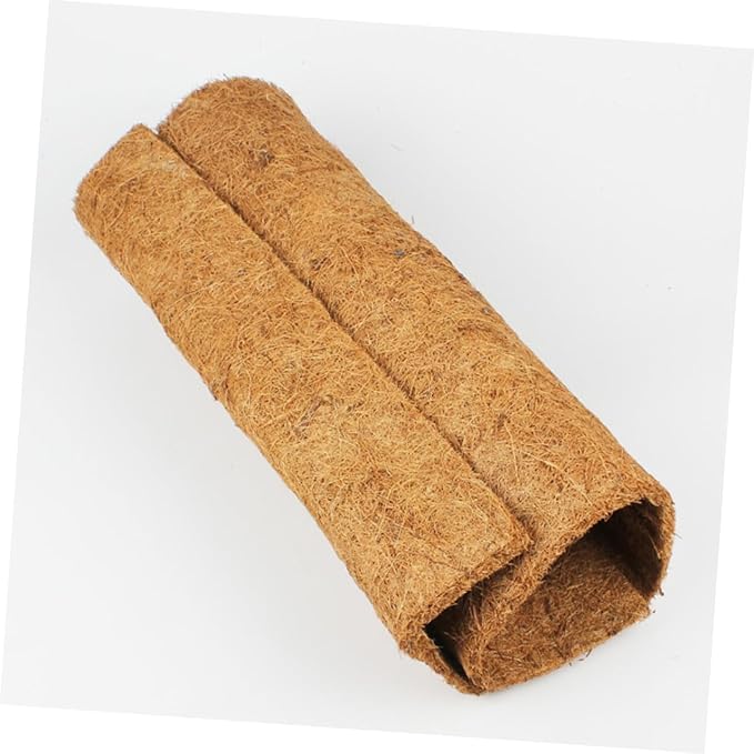 2pcs Natural Coconut Fiber Reptile Mat Breathable Tortiose Pet Bedding Liner Brown Coir Substrate for Terrarium Habitat