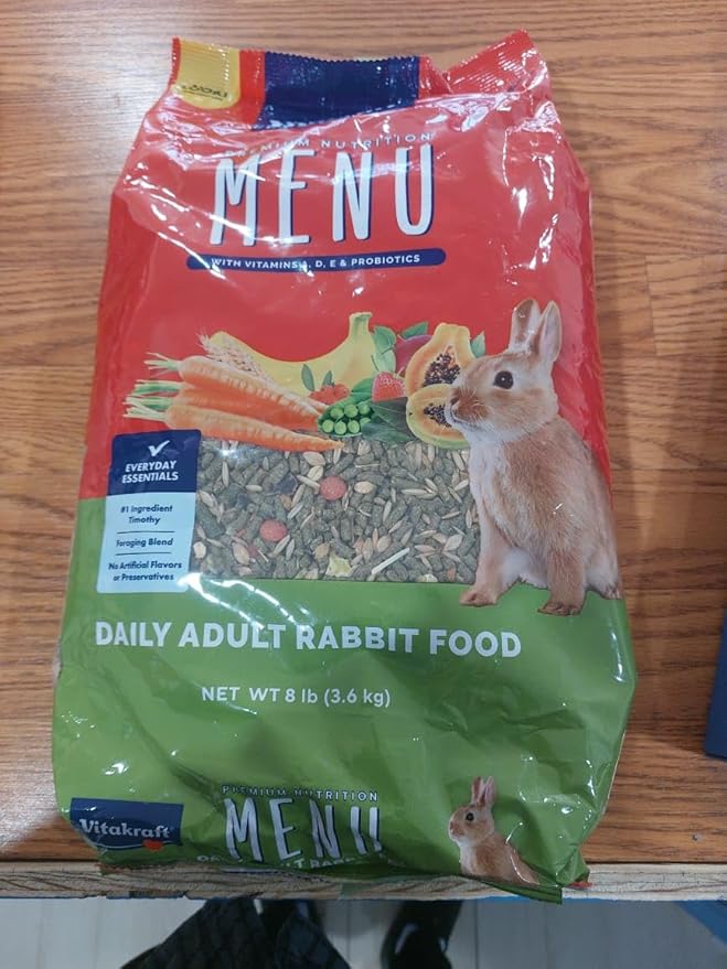 Premium Nutrition MENU Pet Rabbit Food - Timothy Hay Pellets, 8Lb