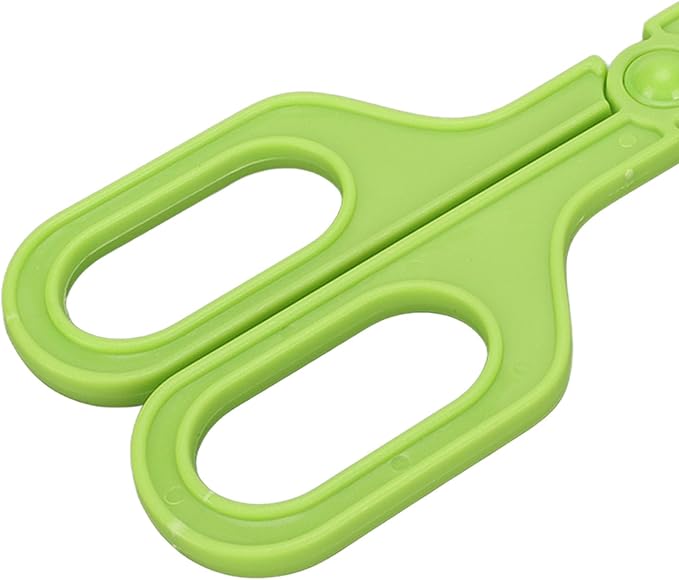 Reptile Feeding Clamp, Feeding Tool, Reptile Poop Scoop，Amphibian Terrarium Feeding and Cleaning Tool, Multipurpose Reptile Feeding Claw Collector, with Vents for Lizard Spider Tortoise(Green)