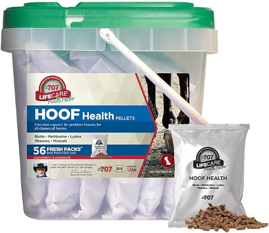 Formula 707 Hoof Health Equine Supplement, Daily Fresh Packs, 56 Day Supply - Biotin, Amino Acids, and Minerals to Improve and Support Healthy Horse Hooves