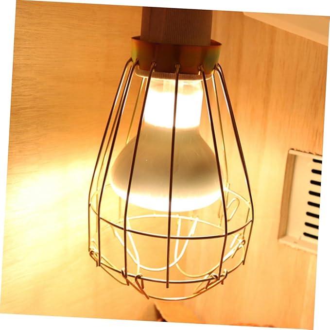 3pcs Reptile Lamp Cover Iron Scalding Guard for Heat Lamps Easy Installation Suitable for Turtles Rabbits and Hamsters Protective Mesh