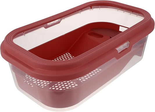 POPETPOP Plastic Tortoise Tank Terrace for Turtle Spacious Home Aquarium for Large Turtles Plastic Material Non- Ramp for Easy Climbing for Healthy