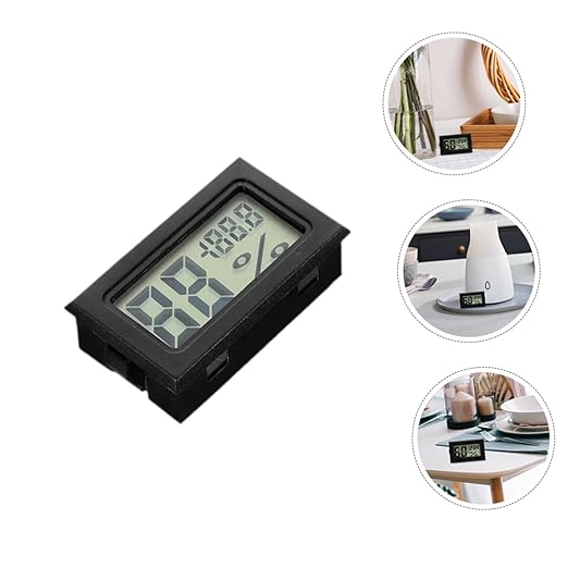 5pcs Indoor Digital Hygrometer and Compact Room Humidity Gauge for Home Portable Measurement Tool for Reptiles Greenhouse and Plants