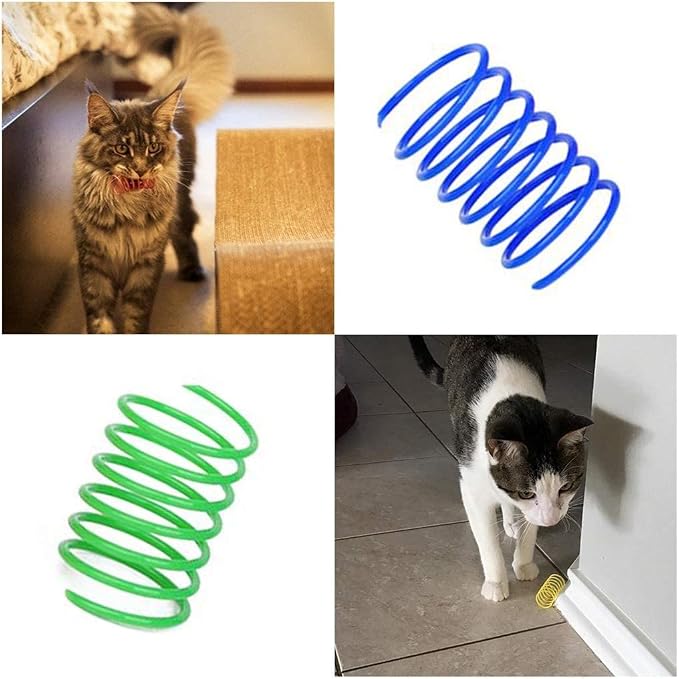 Andiker Cat Spring Toy, 12 Pc Colorful Cat Kicker Toys Interactive Cat Toys for Indoor Cats Swatting, Biting, Hunting to Kill Time and Keep Fit - Image 7