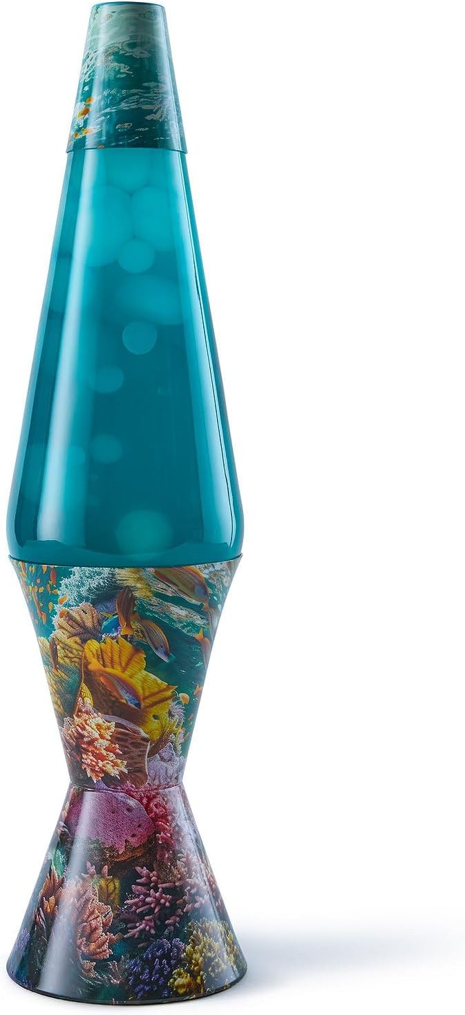 Spencer Gifts Lava® Lamp - 17" Coral Reef - The Original Motion Lamp - White