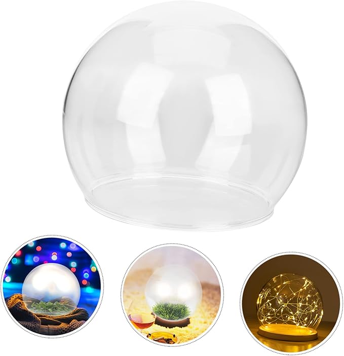 SOLUSTRE 2pcs Flower Protector Ornament Glass Dome Micro Landscape Terrarium Supplies