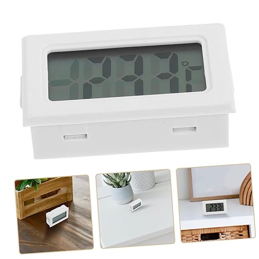 4pcs Mini Digital Hygrometer Temperature for Reptile Habitats Gardens Home Use Lightweight Accurate Readings Easy to Read Digital Display