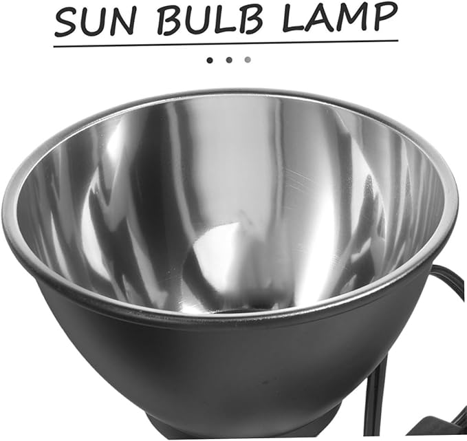Milisten Reptile Heat Lamp Fixture Dome Light Socket for Terrariums Safe Operation Easy Installation Compatible with Bearded Dragons Turtles for Reptile Heating