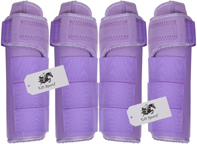 Full Cob Pony Horse Medicine Boots Brushing Boots Leg Wraps Protection Set of 2 and 4 Sports