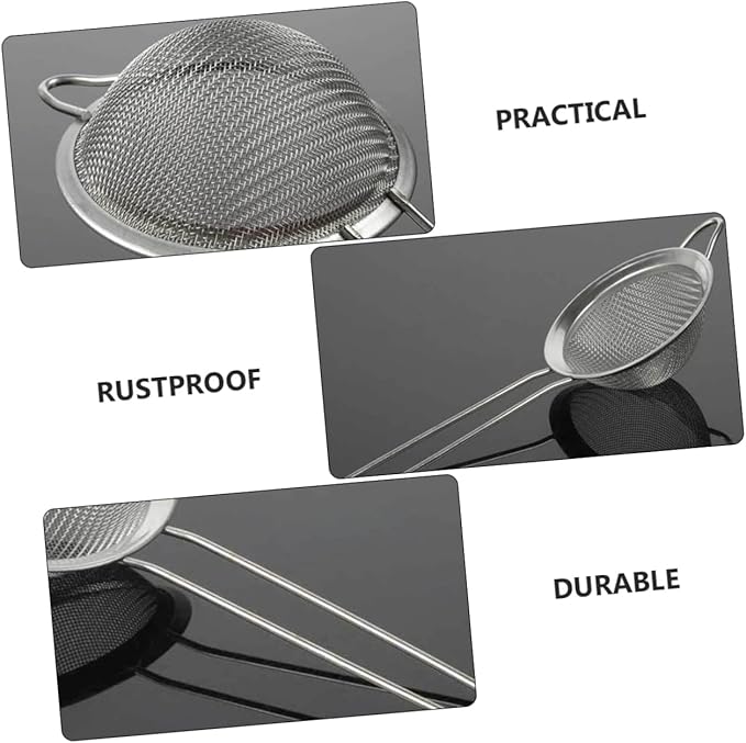 POPETPOP 2pcs Reptile Box Sieve Shovel Lizard Dung Sieve Metal Mesh for Easy Cleaning