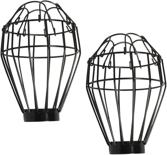 Happyyami 2pcs Reptile Lamp Covers - for Reptile Tanks Easy Installation -scalding for Bearded Dragons Lizards and More