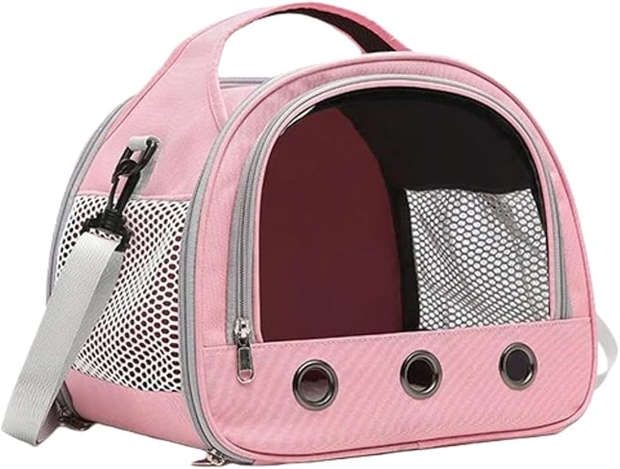 Bird Carrier;wildbird Carrier;Wild Bird Carrier;Bird Carrier Travel cage;Bird Travel Carrier;Bunny Carrier;Small Bird cage; (Pink Large: 30 * 25 * 26")