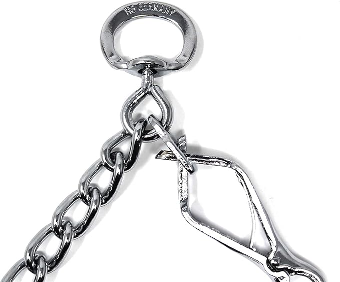 Herm Sprenger Pet Supply Imports Chrome Plated Training Collar with Quick Release Snap for Dogs, X-Large, 4mm, 24-Inch