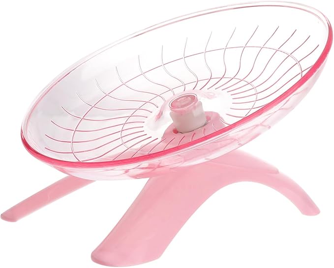 Mipcase 2pcs Saucer Hedgehog Gerbil Wheel Cm Cage Animals and Rat Other Disc Slip for Gerbils Toy Wheel- Run Hedgehogs Guinea Pets Pink Squirrel Hamsters Pet Chinchilla