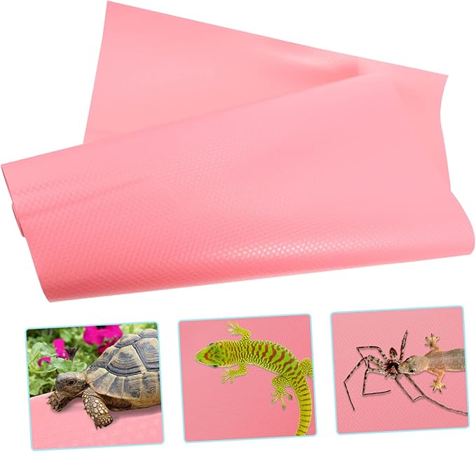 200m Reptile Carpet Mat for Terrarium Non-Absorbent Bedding for Bearded Dragon Leopard Gecko Snake Lizard Tortoise Lightweight Easy to Clean