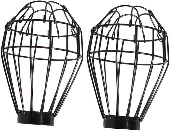 Ciieeo Reptile Heating Lamp Lampshade Anti-Scald Mesh Cover Dome Shaped Bulb Shade for Terrarium Lighting Temperature Resistant Ceramic Heat Protection for Reptile Habitat