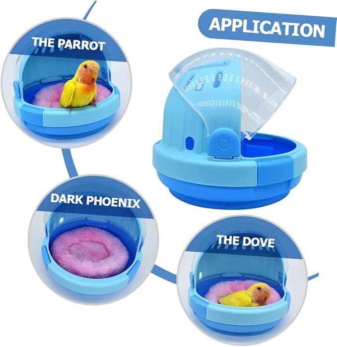Handheld Bird Carrier Cage for Parrots Animals Portable Travel Design Adequate Airflow Easy to Clean for Outdoor Adventures and Trips