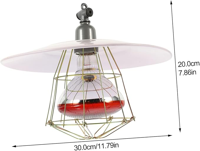 Angoily Pet Cage Warming Lamp Livestock Incubator Accessory Heat Preservation Lamp Set Warm Light Bulb