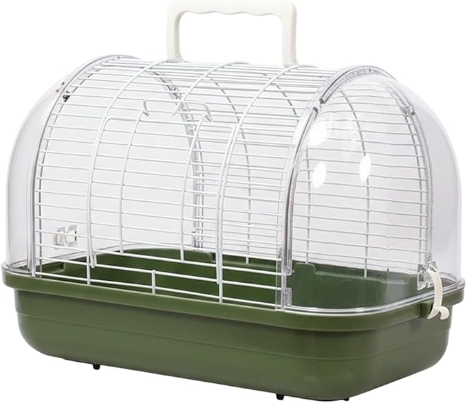 Portable Bird Cage, Transparent Bird Travel Carrier, Small Parakeet Cage, for Indoor Outdoor Balcony Living Room Park Parakeet Conure Canary Lovebird
