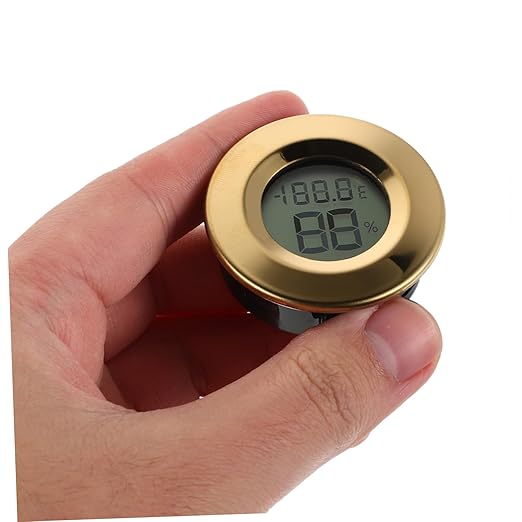 GANAZONO Mini Digital Hygrometer Thermometer for Indoor Outdoor Use Humidity for Reptile Enclosures Home Bar and Garden Stylish Design Versatile Temperature