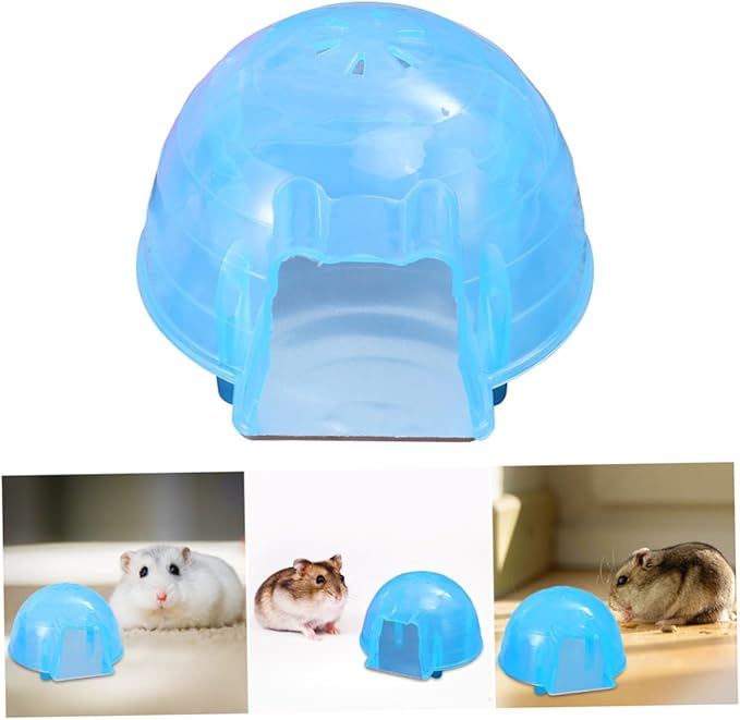 POPETPOP 2sets Hamster House Summer Cooling Mini Hut Chinchilla Toys Pink Pet Cooling House Hamster Igloo Small Plastic Material 2pcs*2
