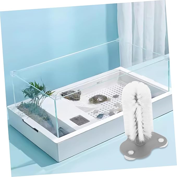 Milisten Turtle Shell Cleaning Brush Suction Cup Safe Material for Easy Mud Removal Dual-Purpose Scratcher Massager for Turtle Health