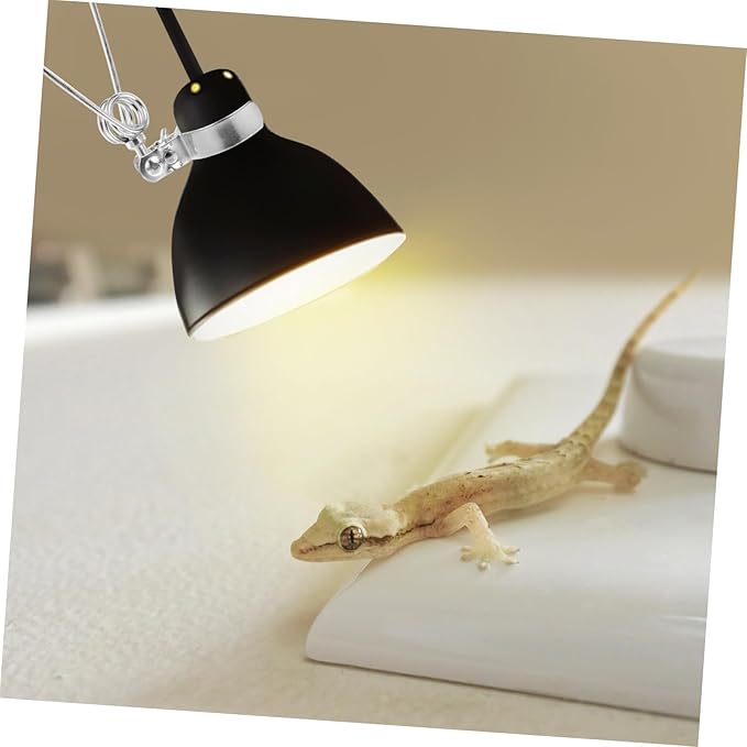 balacoo 1set Reptile Lamp Stand Clamp Turtle Gecko Adjustable Basking Heat Reptiles Dome Clamp Lamp Holder Fixture Lamp Lamp Holder Lizard Silver 2pcs
