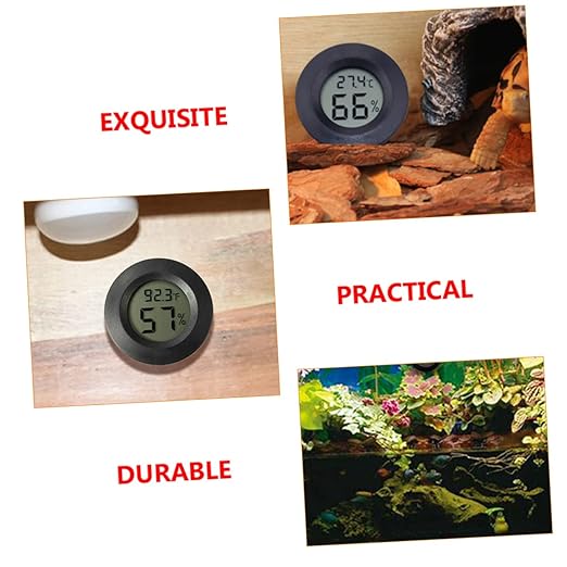Totority Mini Thermohygrometers 7pcs Digital Hygrometer for Reptile Tank Aquarium Terrarium for Humidor Incubator