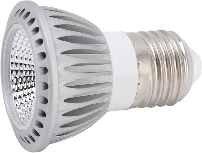 ZJchao Basking Light Bulb Reptile Heat Lamp Bulb Full Spectrum UVA UVB LED Concave Convex Mirror Sun Basking Lamp for Turtles Lizards Snakes Aluminum Alloy 5W 10.0 UVB (110V)