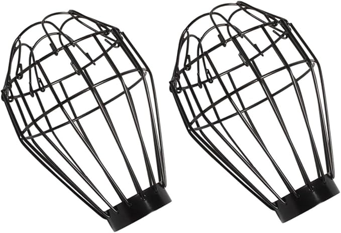 OUNONA 3sets 2pcs Box Reptile Lamp Guard Heat Lamp Protector Compact and Bulb Cover for Reptile Box Easy to Replace and Install 2pcs*3