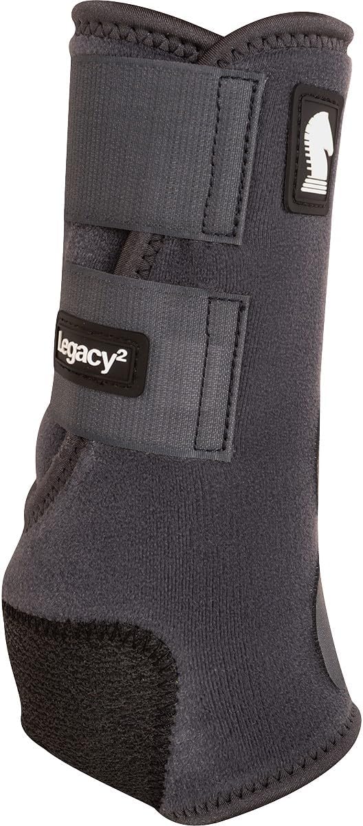 Classic Equine Legacy2 Support Boots, Front (Charcoal, Small)