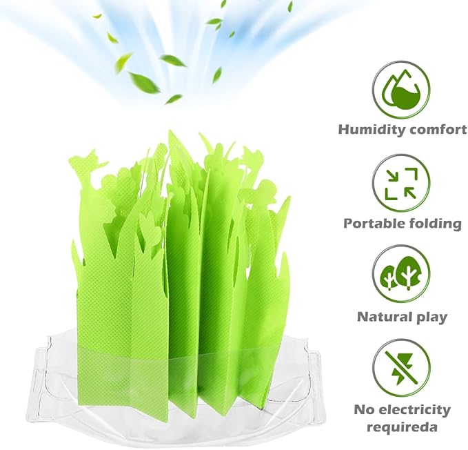 POPETPOP Reptile Air Humidifier - Simulation Plant Reptile Spray Humidifier, Mini Air Fresher for Reptile,Air Humidifier For Hermit Crab Tortoise Humidifier
