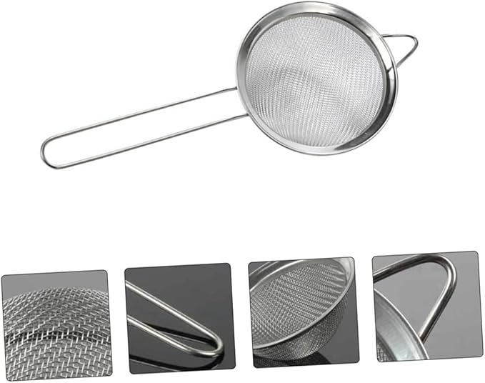 Toddmomy 2pcs Professional Reptiles Residue Excrement Shovel Metal Mesh Lizard Dung Sieve Tool
