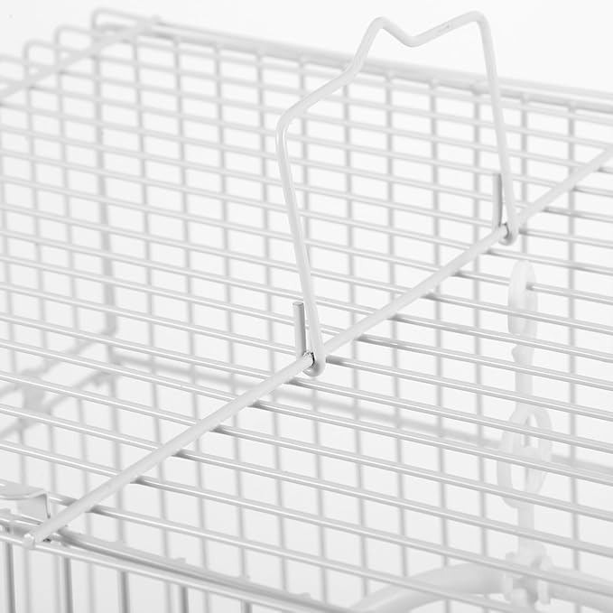 DOITOOL Portable Metal Bird Carrier Cage for Parrots and Pets Iron and Construction Secure and Comfortable Travel Cage for Outdoor Use and Home