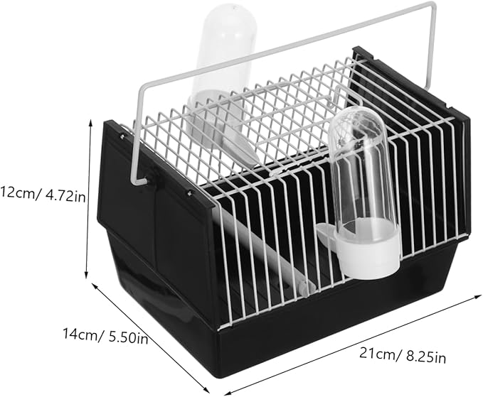 BESPORTBLE 1pc Portable Handheld Bird Cage for Parrots Cockatiels Travel Carrier Simple Handle Lightweight Design for Outdoor Use for Bird Transport and Outings