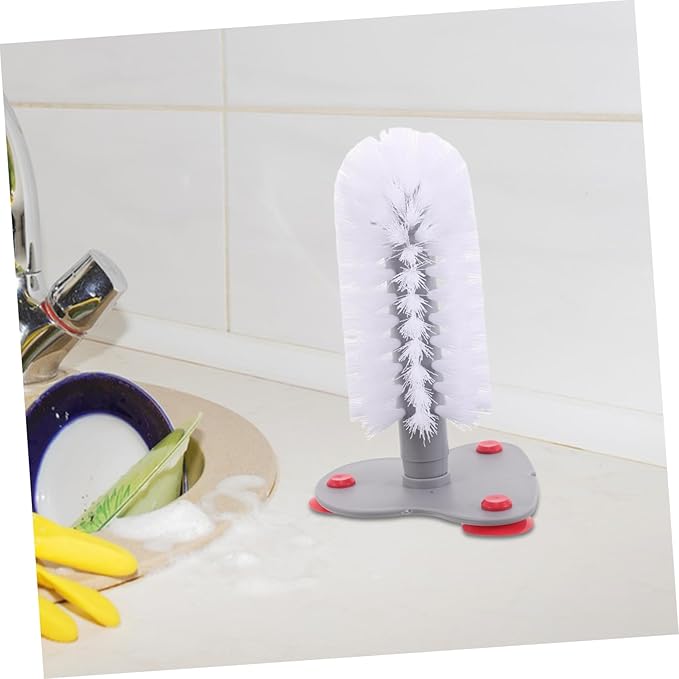 Milisten Turtle Back Brush Suction Cup Cleaning Brush for Aquarium Turtle Tank Reusable Shell Scrubber