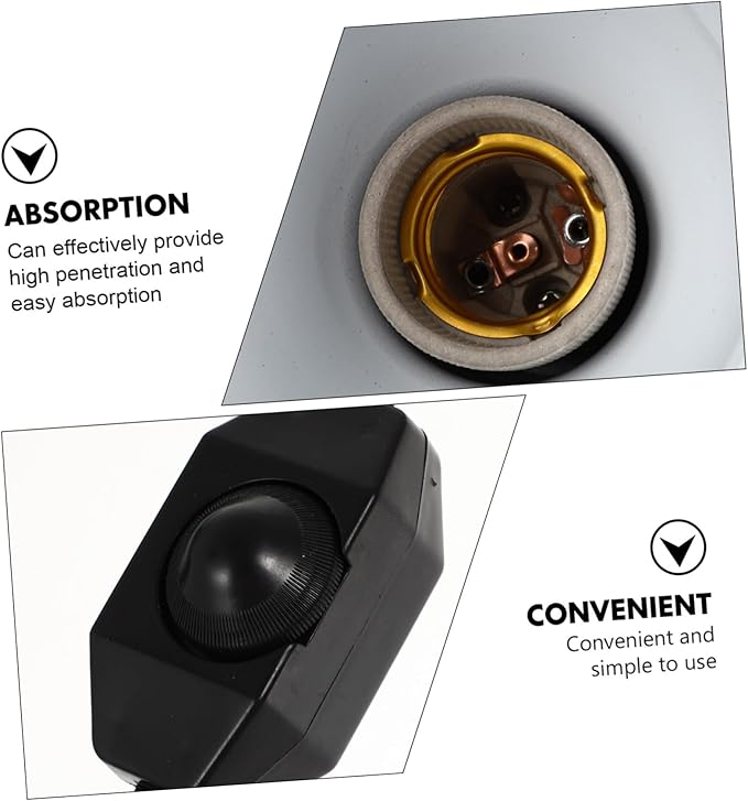 UKCOCO Reptile Heat Lamp Fixture Safe Materials Sunburn Light Easy Control Gecko Terrarium Shade