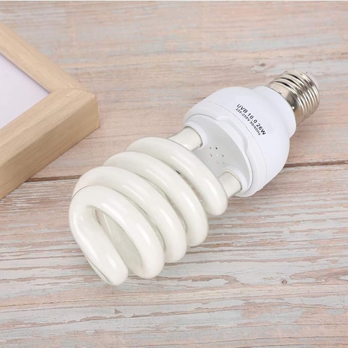 Akozon 26W Energy Saving UVB Light for Reptiles, Lizards, and Plants Sunlight Lamp (10.0 (Suitable for Desert Type))