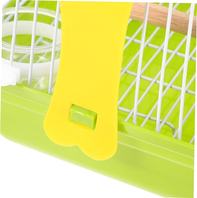 Happyyami Portable Wire Bird Carrier Cage with Handle for Parrots and Small Birds Metal Travel Cage with Ventilation for Outdoor Trips Comfortable and Safe