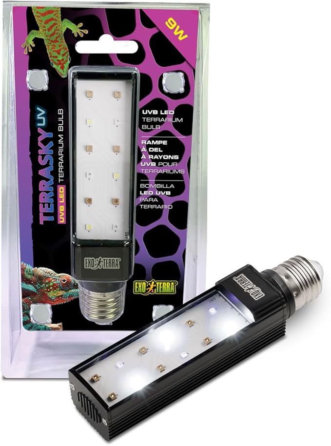Exo Terra Terrasky UVB LED Terrarium Bulb, 9w