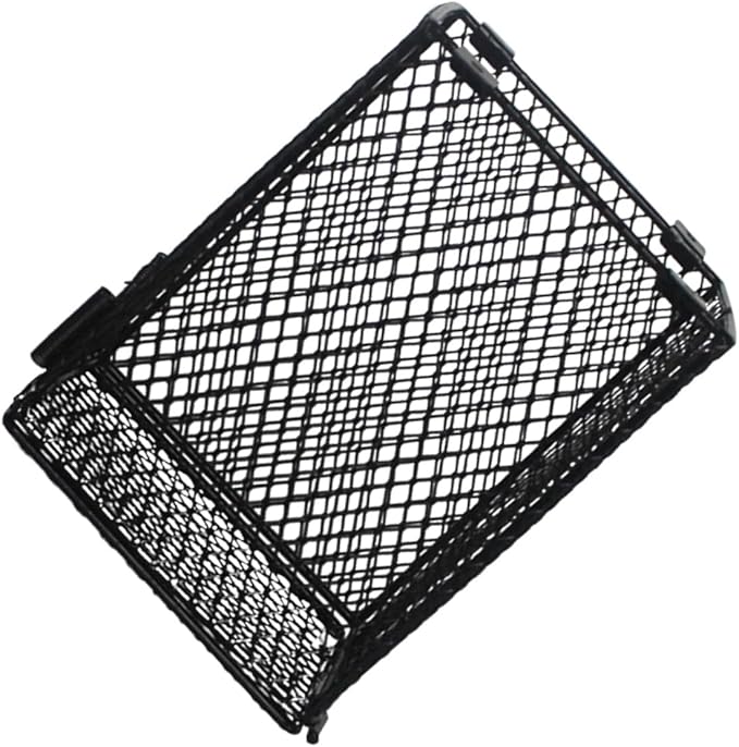 DECHOUS Reptile Scald Lamp Shade Multi-Function Heating Light Guard for PET Care Sturdy Black Reptile Heater Guard for Turtles Snakes and Poultry