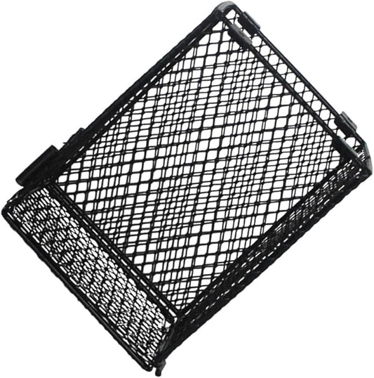 DECHOUS Reptile Scald Lamp Shade Multi-Function Heating Light Guard for PET Care Sturdy Black Reptile Heater Guard for Turtles Snakes and Poultry