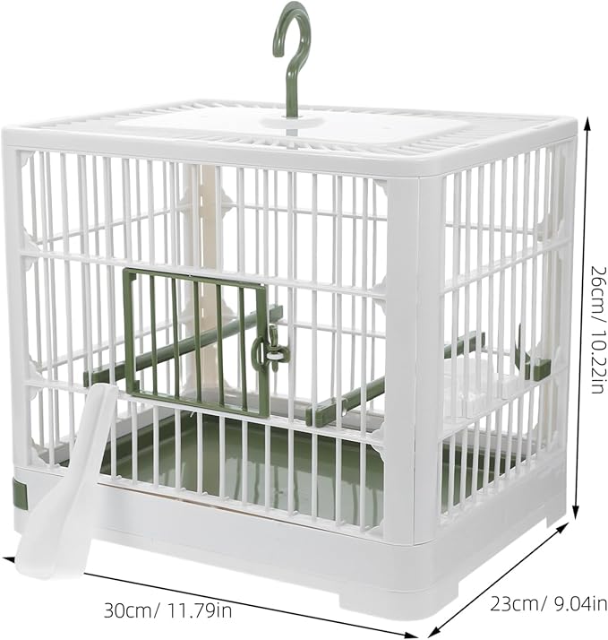 Generic Foldable Bird Travel Cage for Parrots Portable Bird Carrier with Stand Lightweight Design for and Cleaning and Parakeets
