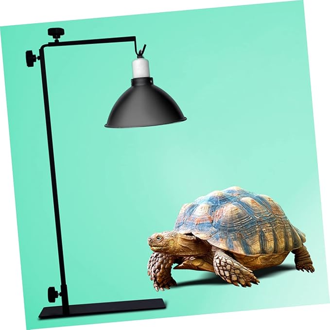 Adjustable Metal Lamp Stand for Reptiles Durable and Odor Lightweight Design with Efficient Heat Dissipation for Basking Light Setup